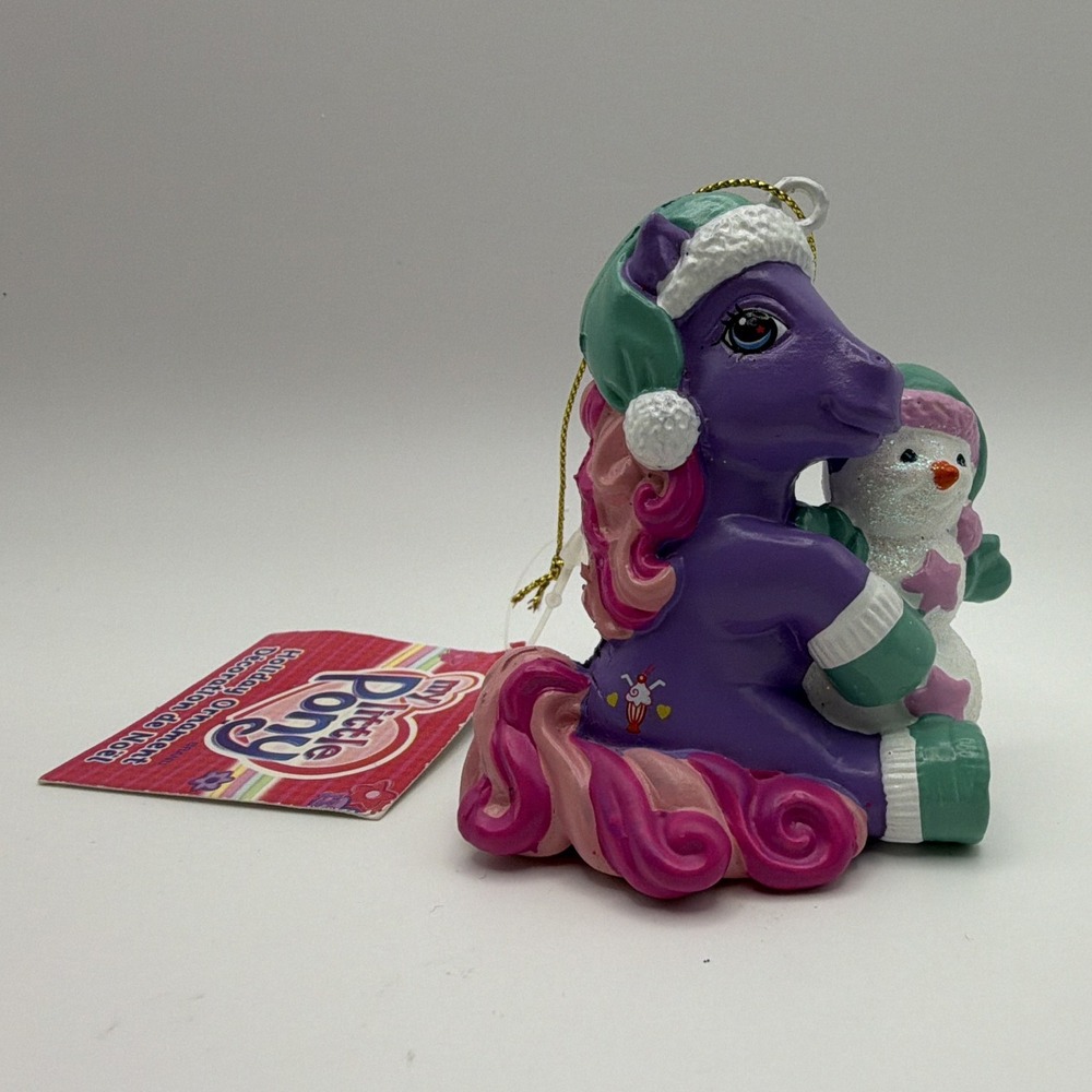 My Little Pony Fizzy Pop 2005 Vintage G3 Christmas Ornament Hasbro Purple